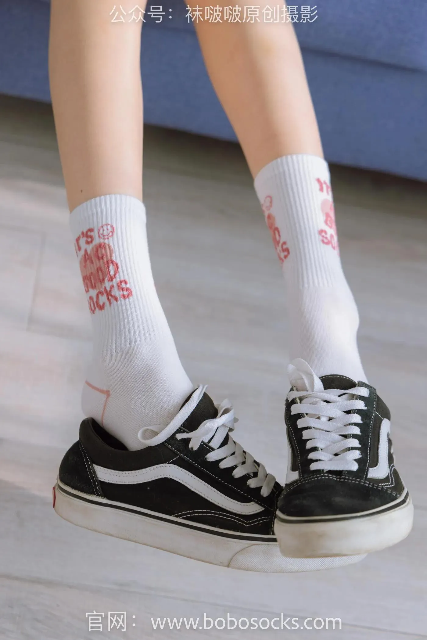 [BoBoSocks袜啵啵]NO.143 稚予-匡威板鞋、vans帆布鞋、两双白棉袜 [166P]插图2